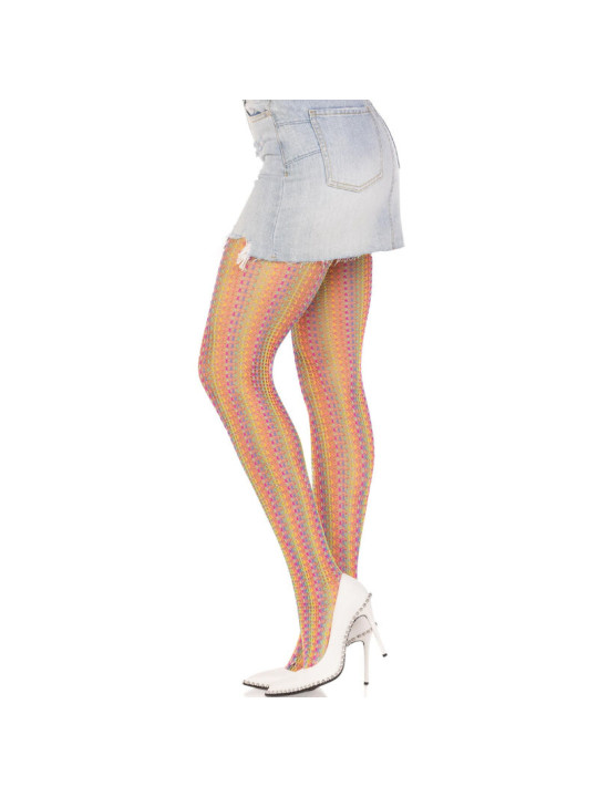 MEDIAS CROCHET ARCOÍRIS LEG AVENUE - MULTICOLOR DE LA MARCA LEG AVENUE HOSIERY