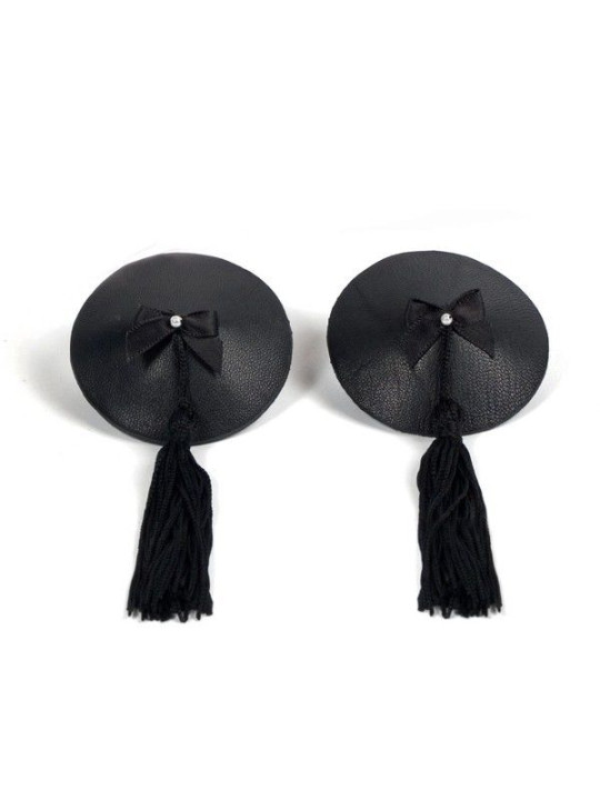 CUBREPEZONES BURLESQUE NEGRO AUTODHESIVOS REUTILIZABLES DE LA MARCA BIJOUX BURLESQUE PASTIES