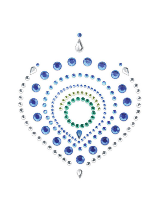 JOYERÍA ÍNTIMA INDISCRETS FLAMBOYANTE AZUL Y VERDE DE LA MARCA BIJOUX DESIRE METALLIQUE
