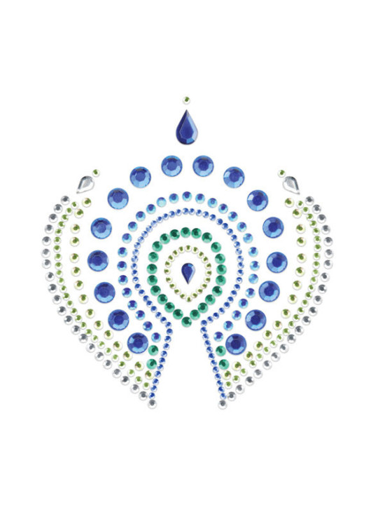 JOYERÍA ÍNTIMA INDISCRETS FLAMBOYANTE AZUL Y VERDE DE LA MARCA BIJOUX DESIRE METALLIQUE