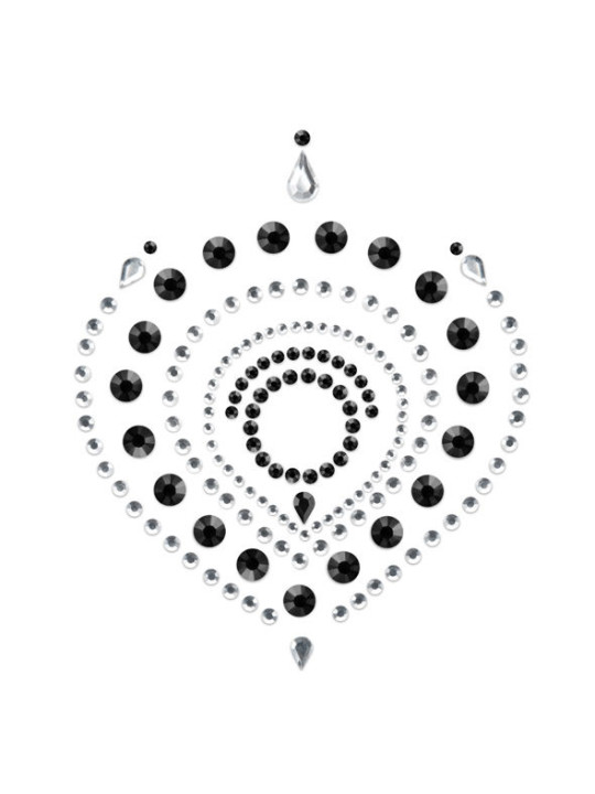 JOYERÍA ÍNTIMA INDISCRETS FLAMBOYANT NEGRO PLATA DE LA MARCA BIJOUX DESIRE METALLIQUE