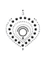JOYERÍA ÍNTIMA INDISCRETS FLAMBOYANT NEGRO PLATA DE LA MARCA BIJOUX DESIRE METALLIQUE