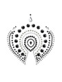 JOYERÍA ÍNTIMA INDISCRETS FLAMBOYANT NEGRO PLATA DE LA MARCA BIJOUX DESIRE METALLIQUE