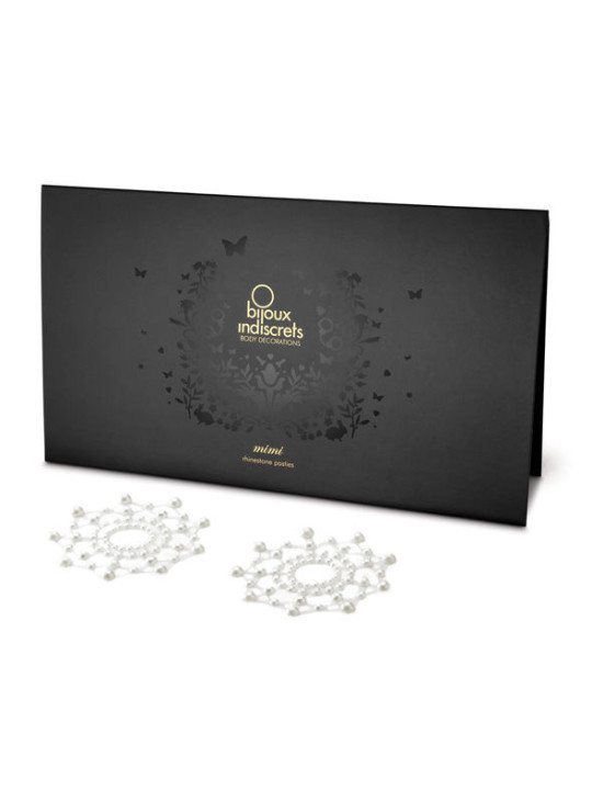 INDISCRETS MIMI PERLA DORADO - CUBRE PEZONES BRILLANTES LILA DE LA MARCA BIJOUX JEWELRY