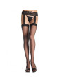 MEDIAS NEGRAS CON LIGUERO DE ENCAJE SEXY - LEG AVENUE DE LA MARCA LEG AVENUE HOSIERY