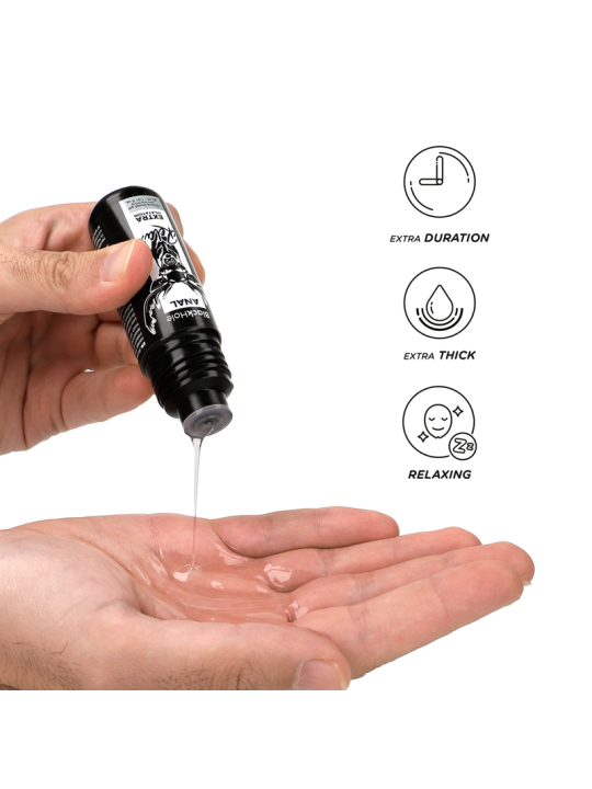 LUBRICANTE ANAL RELAJANTE SILICONA 30 ML DE LA MARCA BLACK HOLE
