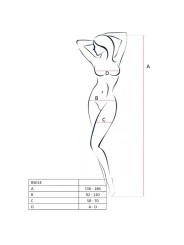 BODYSTOCKING ROJO SEXY CON ABERTURAS BS014 PASSION DE LA MARCA PASSION WOMAN BODYSTOCKINGS