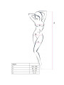 BODYSTOCKING SEXY BLANCO CON BORDADOS - TALLA ÚNICA DE LA MARCA PASSION WOMAN BODYSTOCKINGS