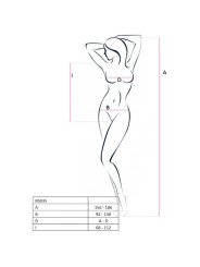 BODYSTOCKING SEXY NEGRO CON ABERTURA - TALLA ÚNICA DE LA MARCA PASSION WOMAN