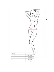 BODYSTOCKING SEXY NEGRO CON BORDADOS - TALLA ÚNICA DE LA MARCA PASSION WOMAN