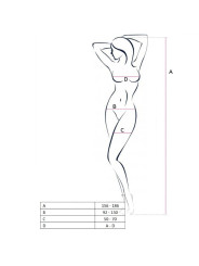 BODYSTOCKING SEXY NEGRO CON ABERTURA - TALLA ÚNICA DE LA MARCA PASSION WOMAN