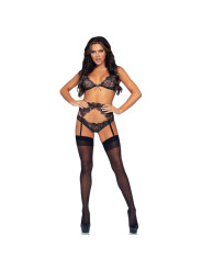 SET LENCERÍA BRILLANTES 3 PIEZAS NEGRO M LEG AVENUE DE LA MARCA LEG AVENUE SETS