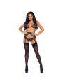 SET LENCERÍA BRILLANTES 3 PIEZAS NEGRO M LEG AVENUE DE LA MARCA LEG AVENUE SETS