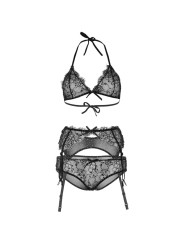 SET LENCERÍA BRILLANTES 3 PIEZAS NEGRO M LEG AVENUE DE LA MARCA LEG AVENUE SETS