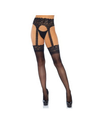 MEDIAS CON LIGUERO OPACAS SEXY TALLA ÚNICA LEG AVENUE DE LA MARCA LEG AVENUE HOSIERY