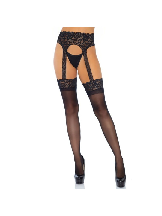 MEDIAS CON LIGUERO OPACAS SEXY TALLA ÚNICA LEG AVENUE DE LA MARCA LEG AVENUE HOSIERY