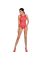 BODYSTOCKING ROJO ENCANTE TRANSPARENTE TALLA ÚNICA DE LA MARCA PASSION WOMAN
