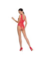 BODYSTOCKING ROJO ENCANTE TRANSPARENTE TALLA ÚNICA DE LA MARCA PASSION WOMAN
