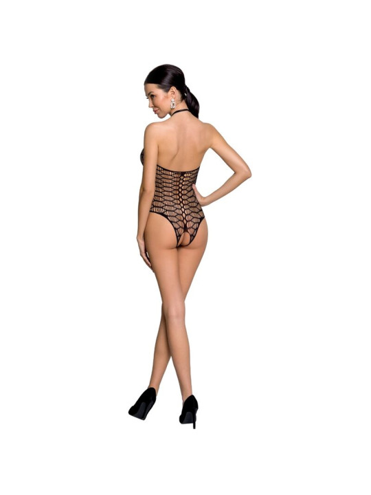 BODYSTOCKING NEGRO CON ENCAJES Y ABERTURA - TALLA ÚNICA DE LA MARCA PASSION WOMAN