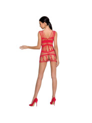 BODYSTOCKING ROJO ENCAGE TRANSPARENTE TALLA ÚNICA DE LA MARCA PASSION WOMAN