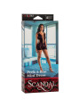 MINIVESTIDO SEDUCTOR PEEK-A-BOO CON ENCAJE DE MALLA DE LA MARCA CALEXOTICS