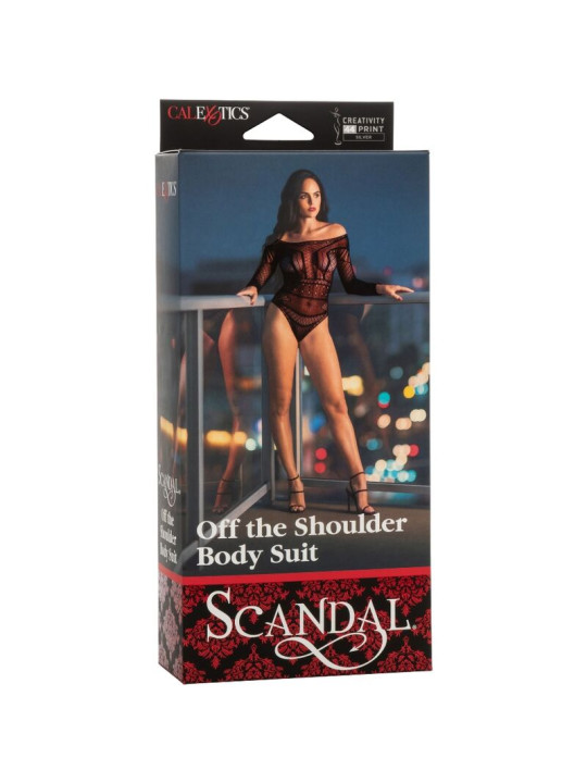TRAJE SCANDAL OFF SHOULDER EN ENCAJE SEXY DE LA MARCA CALEXOTICS