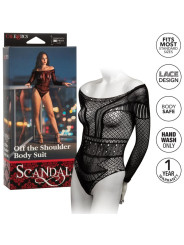 TRAJE SCANDAL OFF SHOULDER EN ENCAJE SEXY DE LA MARCA CALEXOTICS
