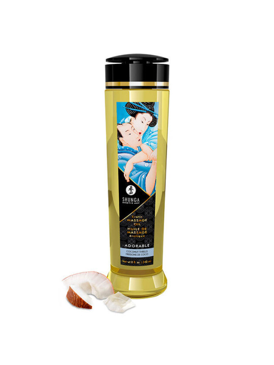 ACEITE DE MASAJE EROTICO AFRODISÍACO 240 ML DE LA MARCA SHUNGA OILS