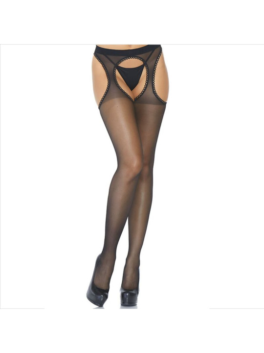 MEDIAS DE LIGUERO TRANSPARENTE SEXY CON ELASTANO DE LA MARCA LEG AVENUE HOSIERY