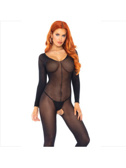 BODYSTOCKING NEGRO MANGA LARGA SEXY Y ELEGANTE DE LA MARCA LEG AVENUE BODYSTOCKINGS
