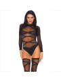 BODY TRANSPARENTE CON MEDIAS HASTA EL MUSLO - 2 PIEZAS DE LA MARCA LEG AVENUE SETS