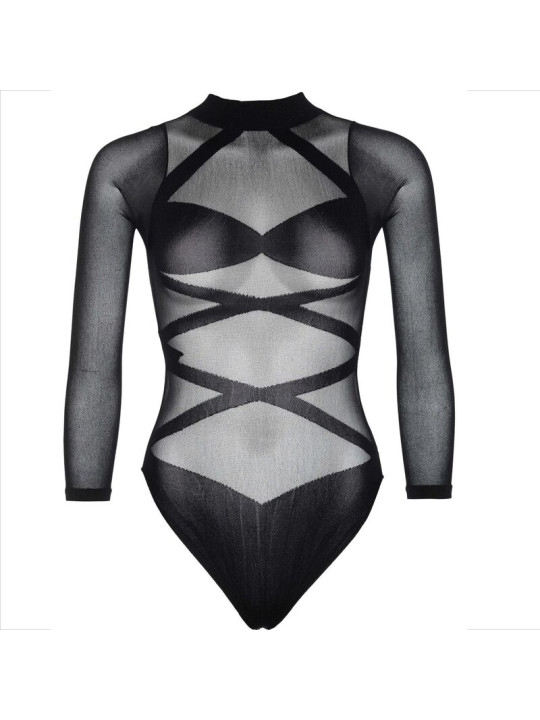 BODY TRANSPARENTE CON MEDIAS HASTA EL MUSLO - 2 PIEZAS DE LA MARCA LEG AVENUE SETS