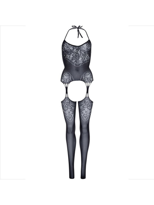 BODYSTOCKING ENCAJE SIN COSTURAS TIPO HALTER NEGRO DE LA MARCA LEG AVENUE BODYSTOCKINGS