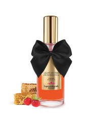 ACEITE MASAJE EFECTO CALOR AROMA FRESA 100ML DE LA MARCA BIJOUX LOVE COSMETIQUES