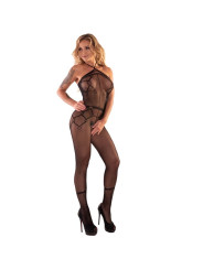 BODYSTOCKING CROTCHLESS NEGRO HACINT TALLA ÚNICA DE LA MARCA LIVCO CORSETTI BODYSTOCKINGS