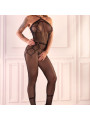 BODYSTOCKING CROTCHLESS NEGRO HACINT TALLA ÚNICA DE LA MARCA LIVCO CORSETTI BODYSTOCKINGS