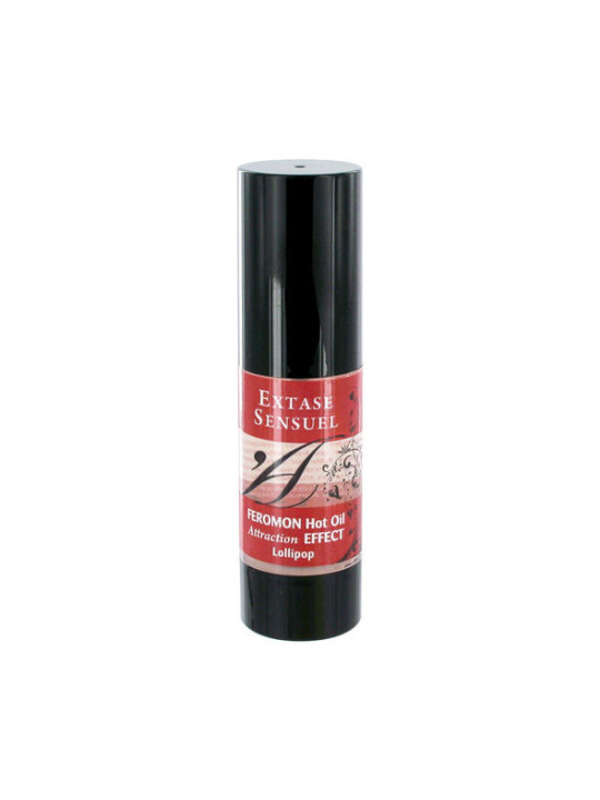 ACEITE MASAJE EFECTO CALOR FEROMONAS PIRULETA 30ML DE LA MARCA EXTASE SENSUAL