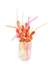 PAJITAS PENE DIVERTIDAS 10 UNIDADES FIESTA DE LA MARCA DIABLO PICANTE