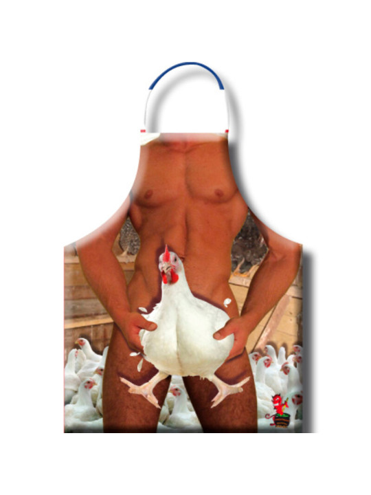 DELANTAL EROTICO GALLINA PARA FIESTAS DIVERTIDAS DE LA MARCA DIABLO PICANTE
