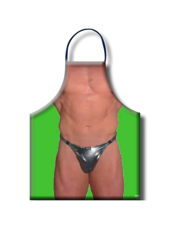 DELANTAL SEXY HOMBRE POLIÉSTER DIVERTIDO Y ERÓTICO DE LA MARCA DIABLO PICANTE