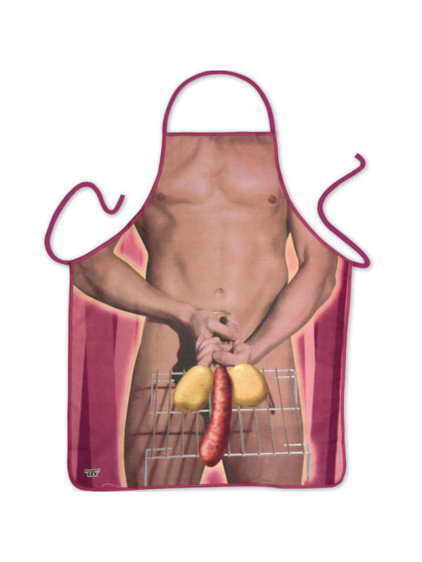 DELANTAL EROTICO HOMBRE BUTIFARRA FIESTAS DE LA MARCA DIABLO PICANTE