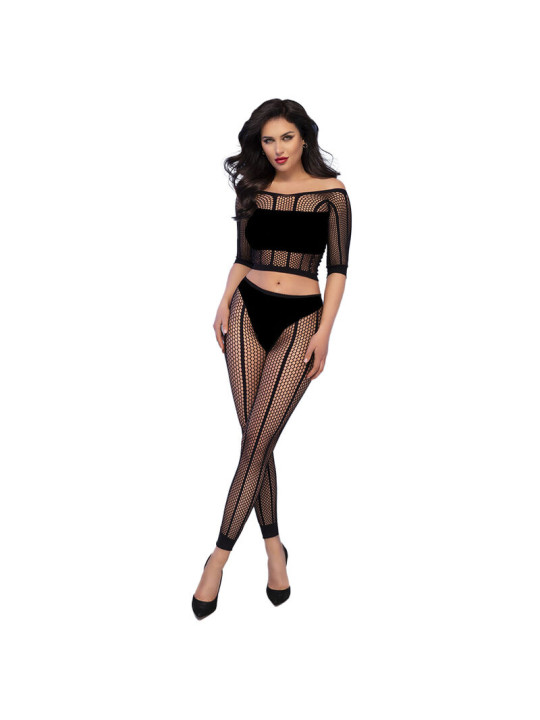 CONJUNTO SIN COSTURAS TOP Y LEGGINGS NEGRO S/M DE LA MARCA CHILIROSE SETS