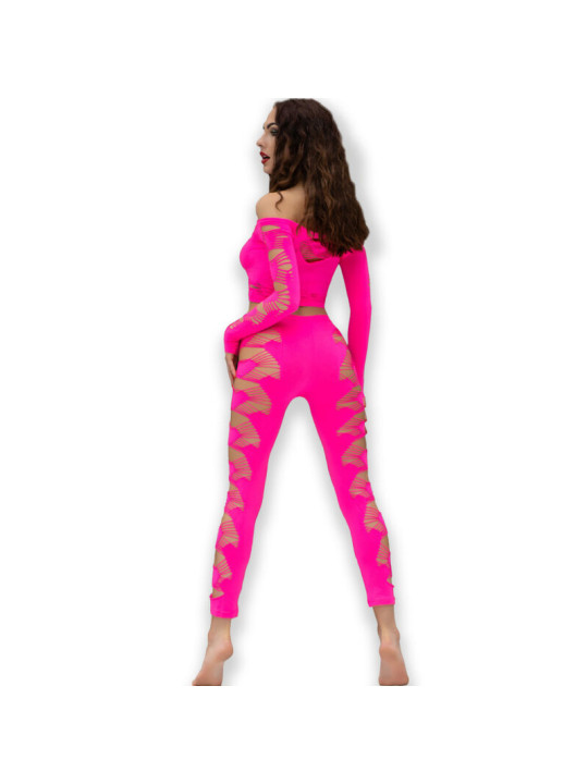 CONJUNTO SIN COSTURAS TOP Y LEGGINGS FUCSIA S/L DE LA MARCA CHILIROSE SETS