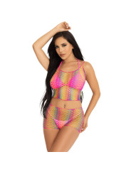 SET TOP Y PANTALÓN REJILLA ARCOÍRIS SEXY DE LA MARCA LEG AVENUE SETS