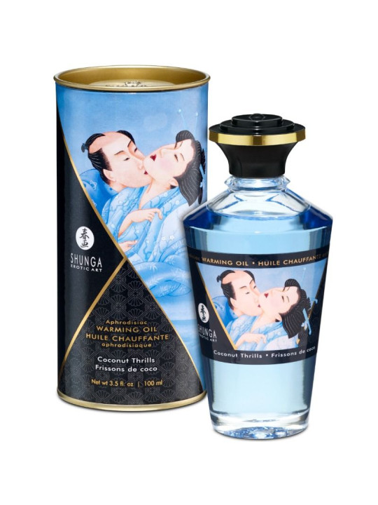ACEITE MASAJE CALIENTE SABOR COCO 100 ML SHUNGA DE LA MARCA SHUNGA OILS