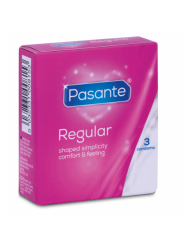 CONDOM PASANTE REGULAR 3 UNIDADES SENSACIÓN NATURAL DE LA MARCA PASANTE