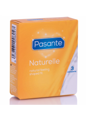 CONDÓN NATURAL SIN LUBRICANTE 3 UNIDADES DE LA MARCA PASANTE
