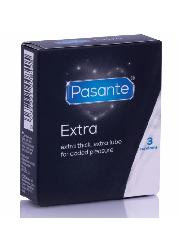 PRESERVATIVOS EXTRA GRUESOS LUBRICADOS X3 UNIDADES DE LA MARCA PASANTE
