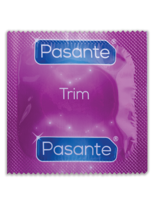 PRESERVATIVOS DELGADOS TRIM MS AJUSTE CÓMODO X3 DE LA MARCA PASANTE