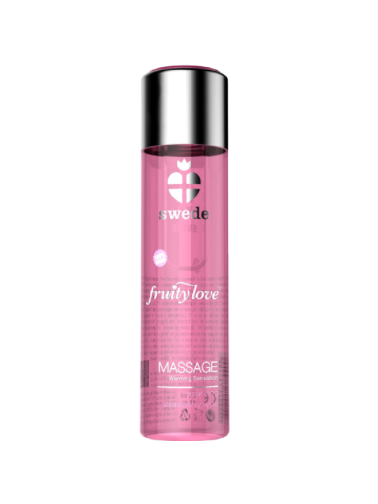 ACEITE DE MASAJE EFECTO CALOR FRESAS CHAMPAGNE 120 ML DE LA MARCA SWEDE